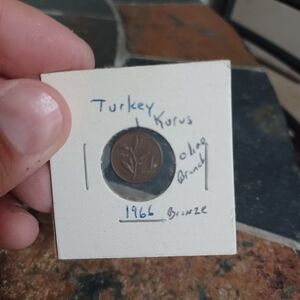 1966 Turkey Kurus Coin